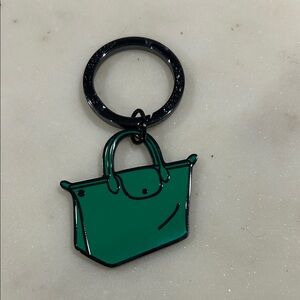 Longchamp Green Key Holder